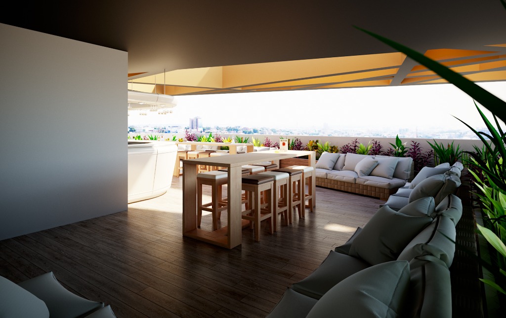1957 Apartments and Retail 15 — Rooftop Terrace Lounge