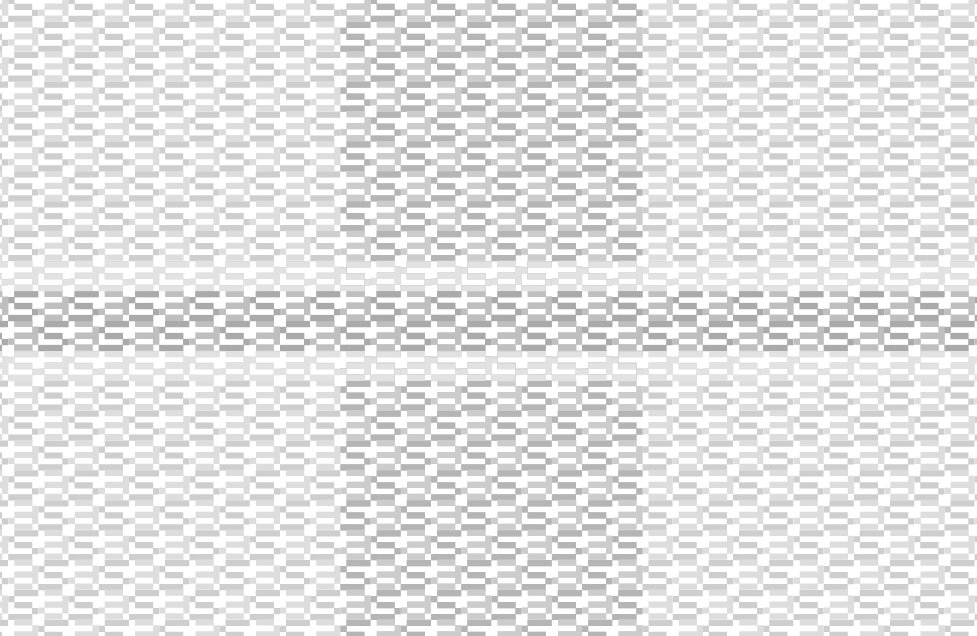 The kente motif at full contrast: a weave of minute S and A letterforms arrayed as threads