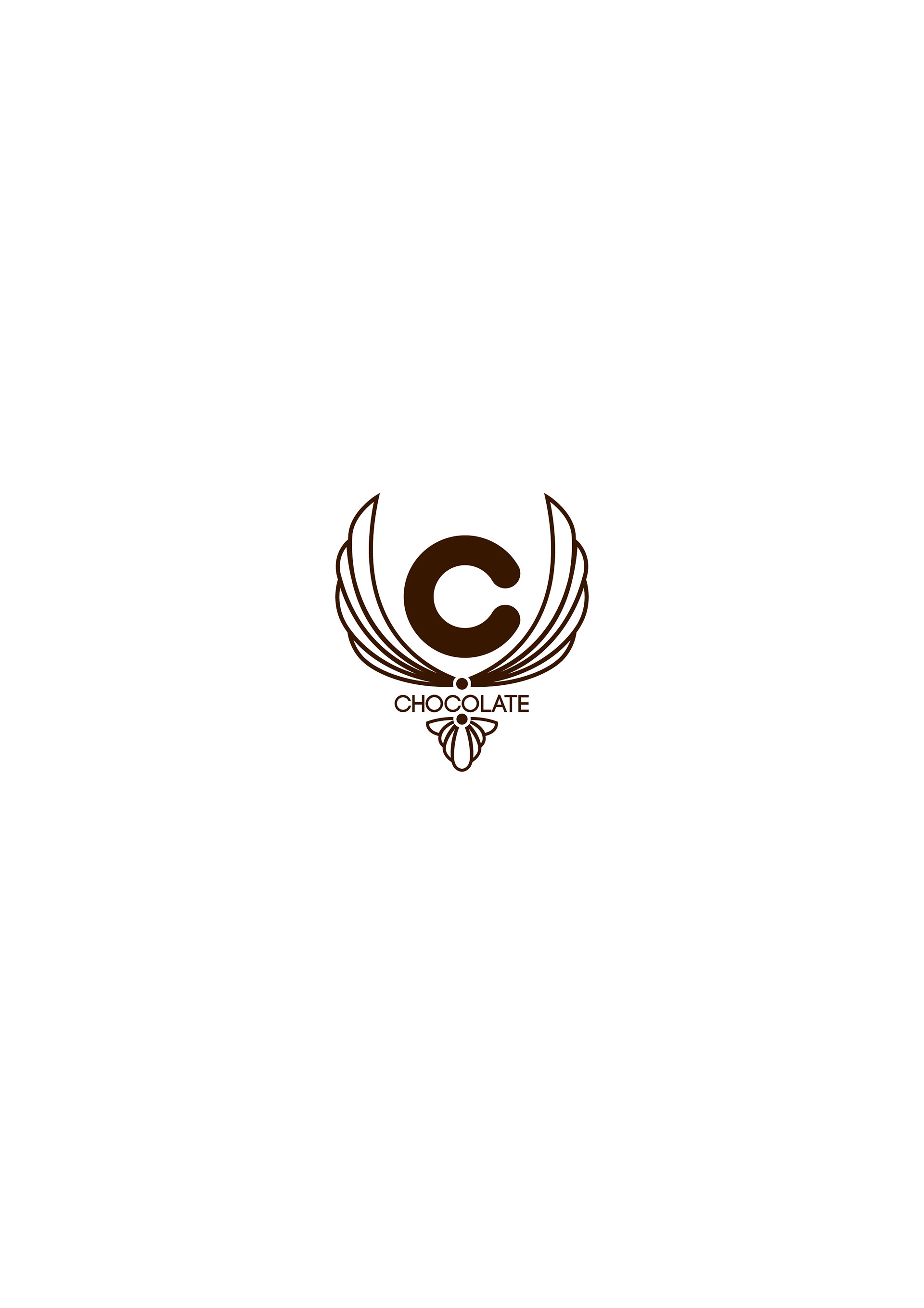 Winged Chocolate badge with CHOCOLATE wordmark