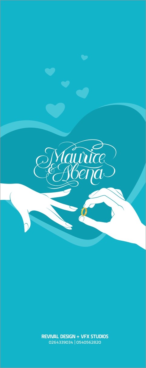 Back cover on teal: the hands and ring set against a large heart outline with pale hearts rising, above the studio lockup
