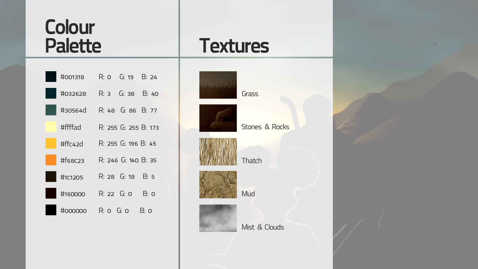 Trumpet Africa Productions Ident — Colour Palette