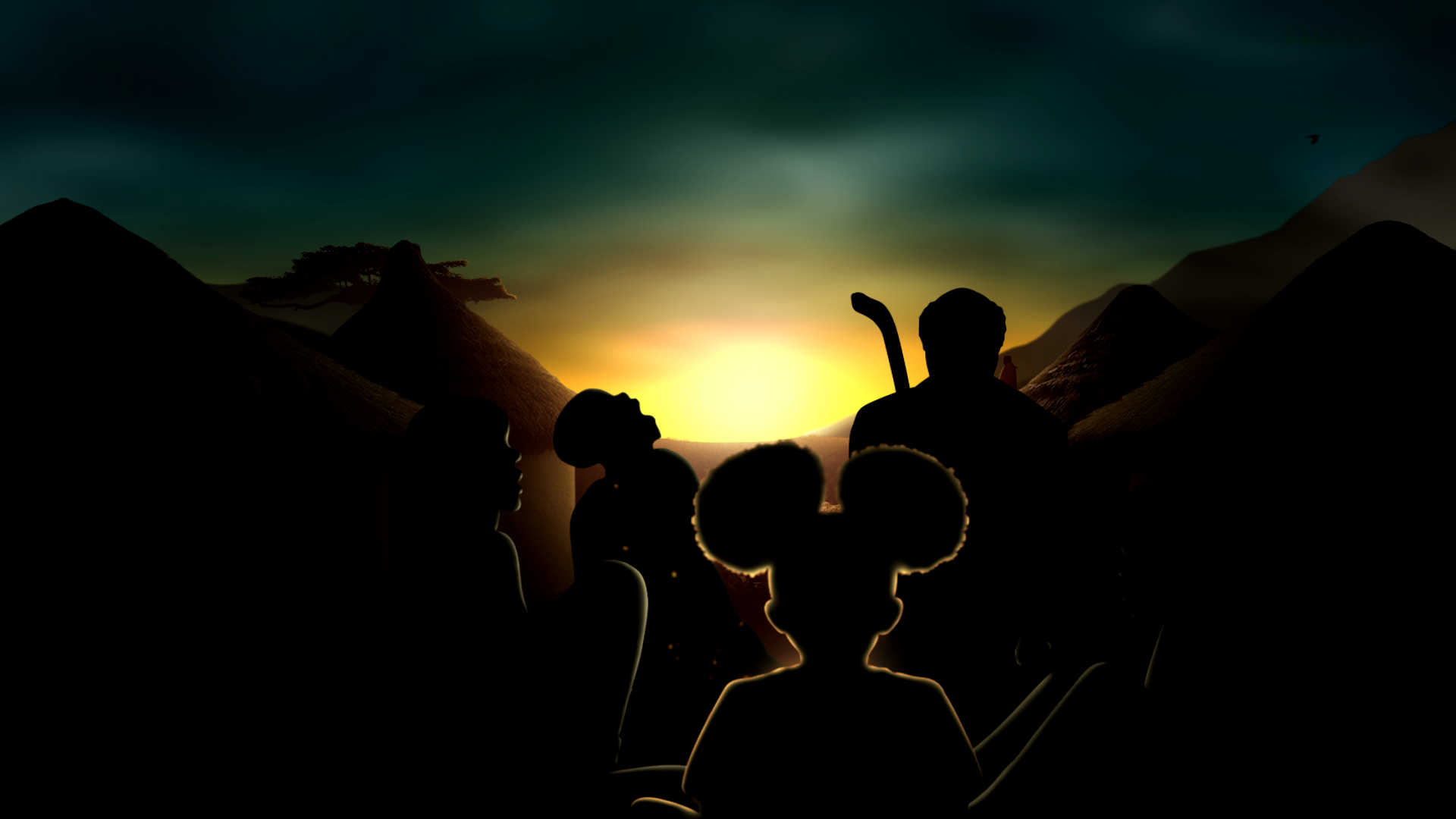 Sunset Storyboard Frame 05 — Compound approach